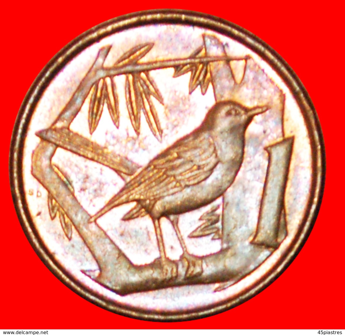 # BIRD (1992-1996): CAYMAN ISLANDS ★ 1 CENT 1992! LOW START ★ NO RESERVE! - Kaaiman Eilanden