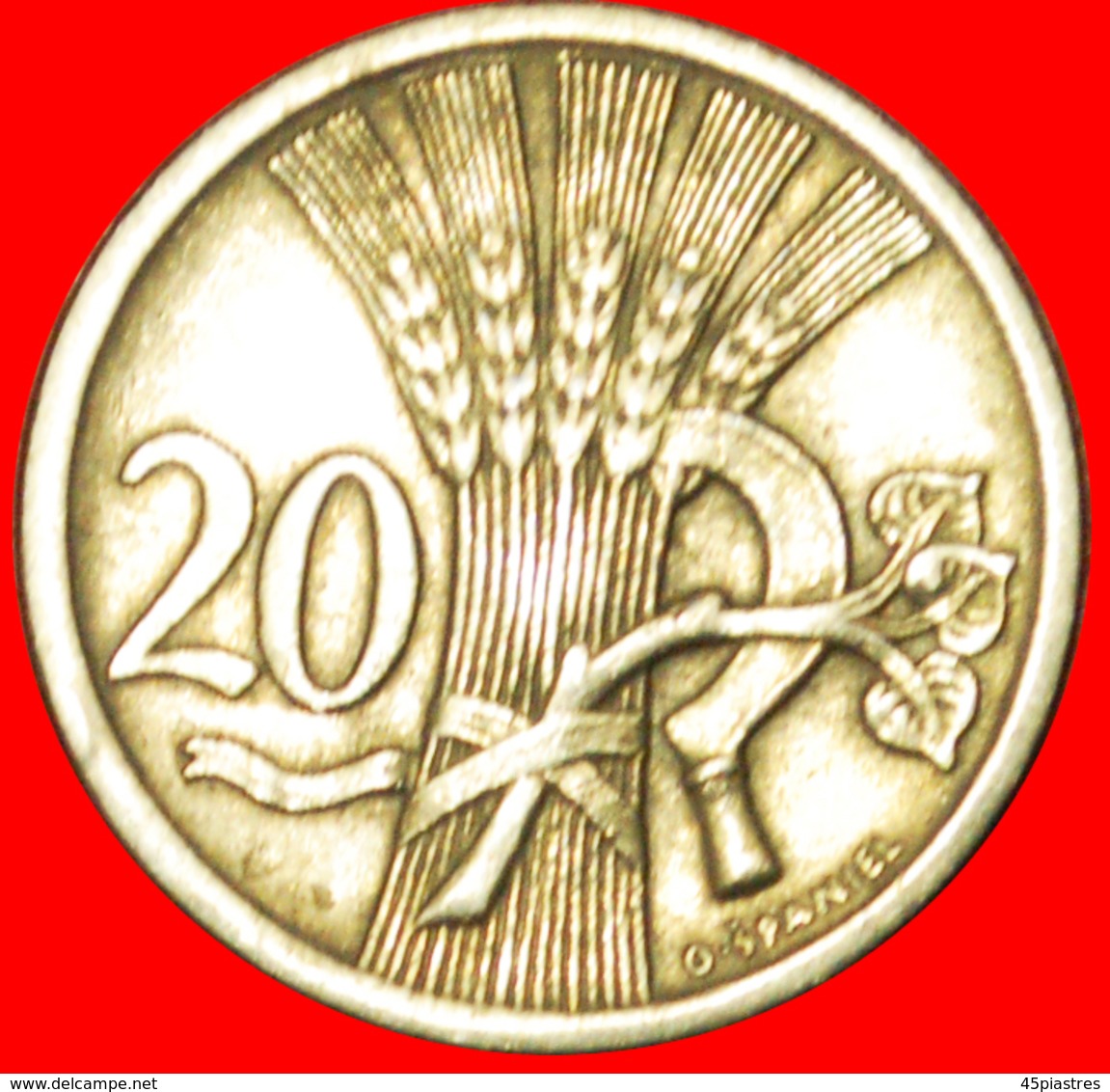 # SICKLE (1921-1938): CZECHOSLOVAKIA ★ 20 HELLER 1924! LOW START ★ NO RESERVE! - Checoslovaquia