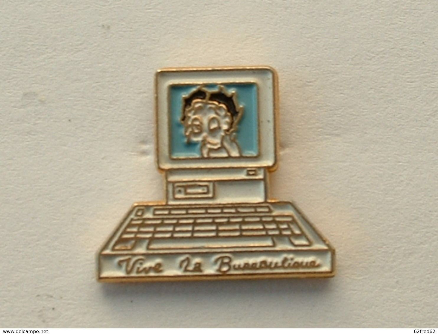 PIN'S BETTY BOOP - VIVE LA BUREAUTIQUE - Informatique