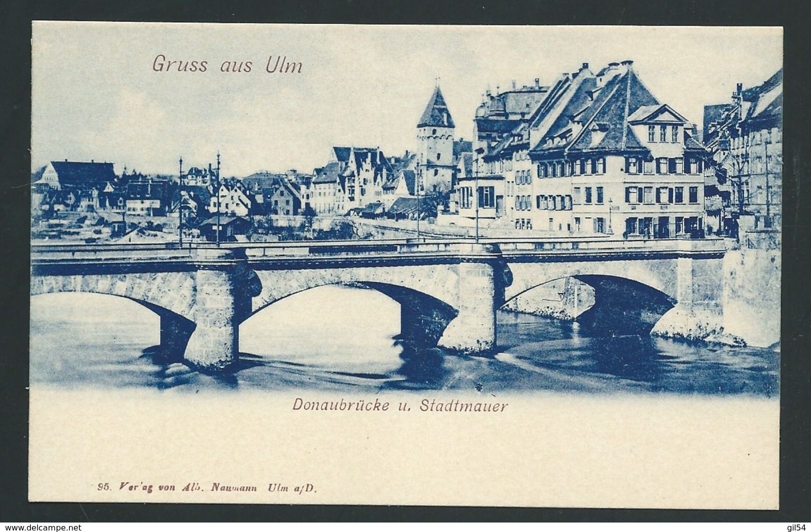 Gruss Aus ULM (Baden-Wurttemberg) Donaubrücke U. Stadtmauer      - Gac93 - Ulm