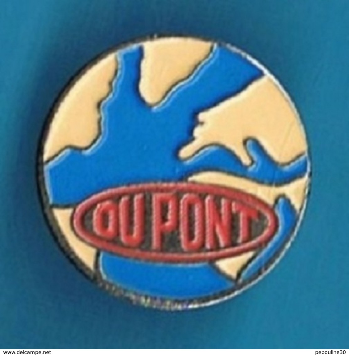 PIN'S //  ** LOGO / DUPONT® / 1930 \ 1960 / INVENTION NOUVEAUX MATÉRIAUX INNOVANTS POUR LE PROGRAMME SPATIAL / APOLLO ** - Espace