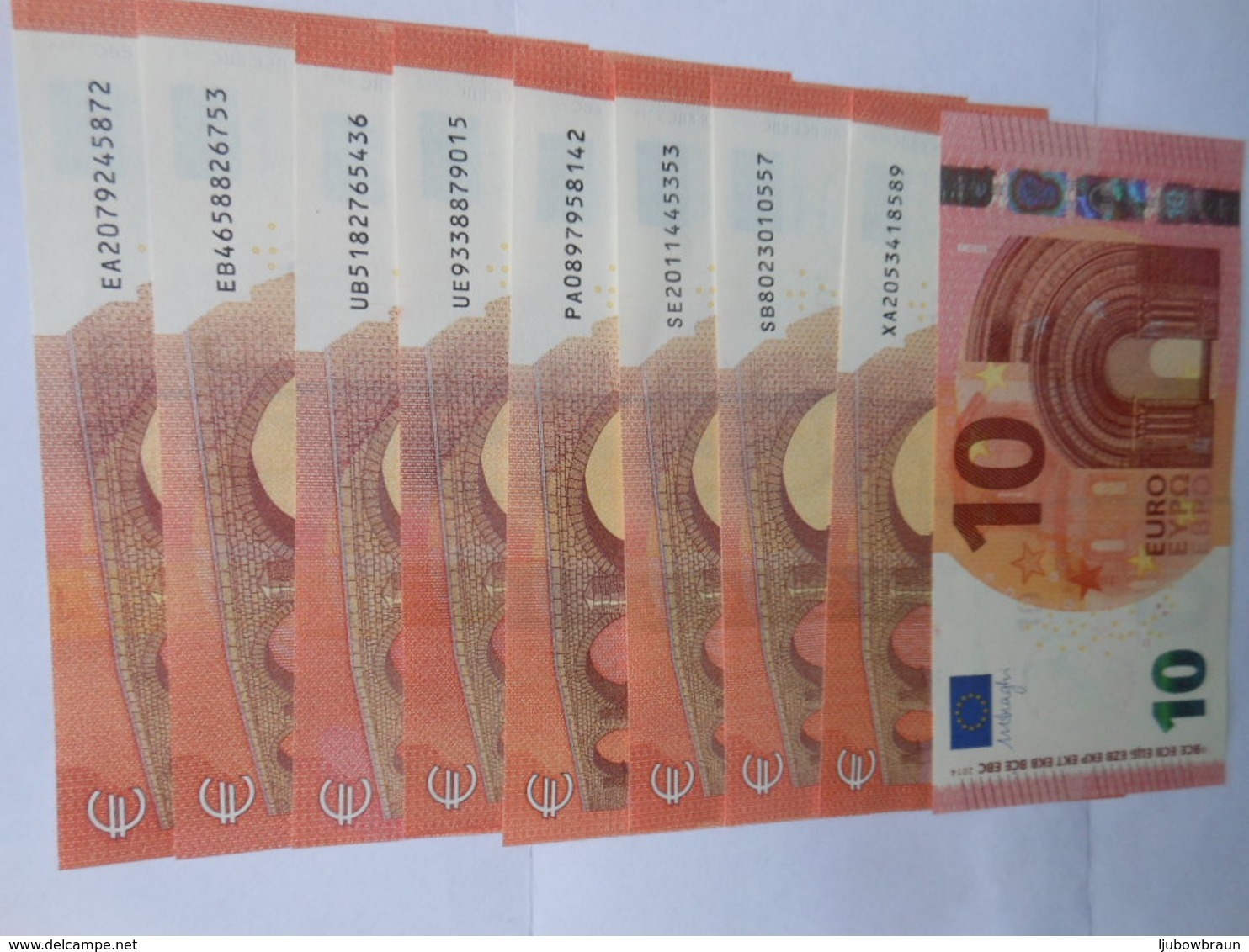 10 Euro-Schein Unc.Draghi - 10 Euro