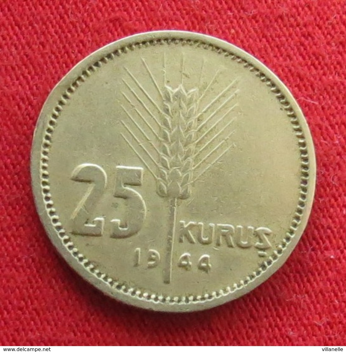 Turkey 25 Kurus 1944 KM# 880  Turquia Turquie Turchia Turkije - Turquie