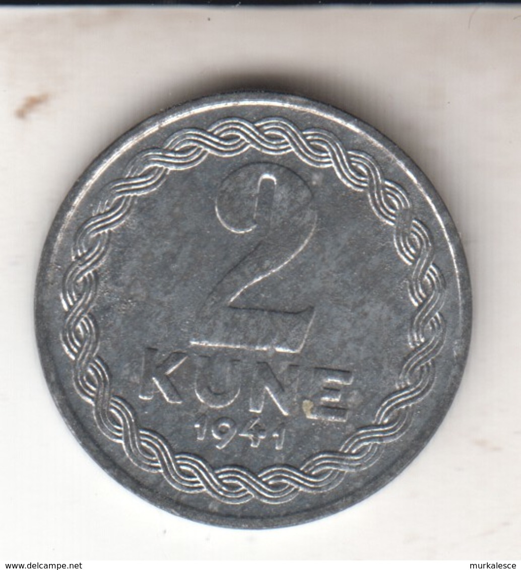 KROATIEN    NDH  2  KUNE  1941 - Croatia