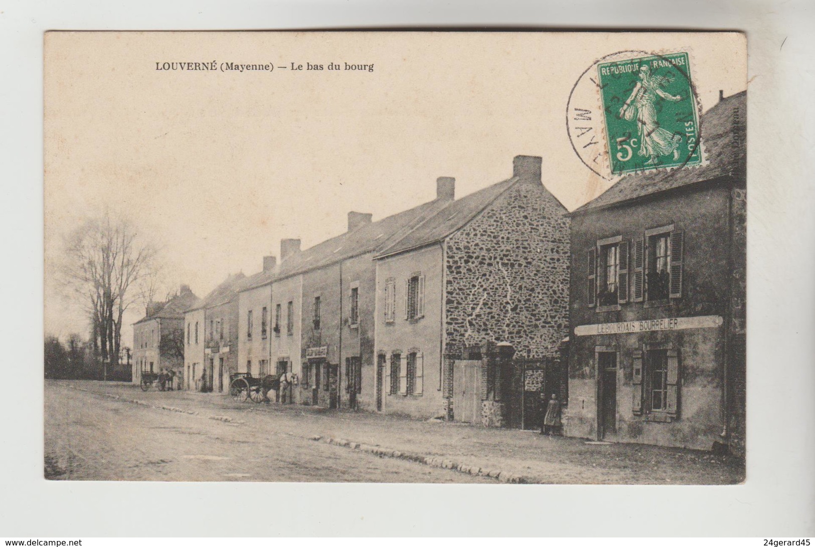 CPA LOUVERNE (Mayenne) - Le Bas Du Bourg - Louverne