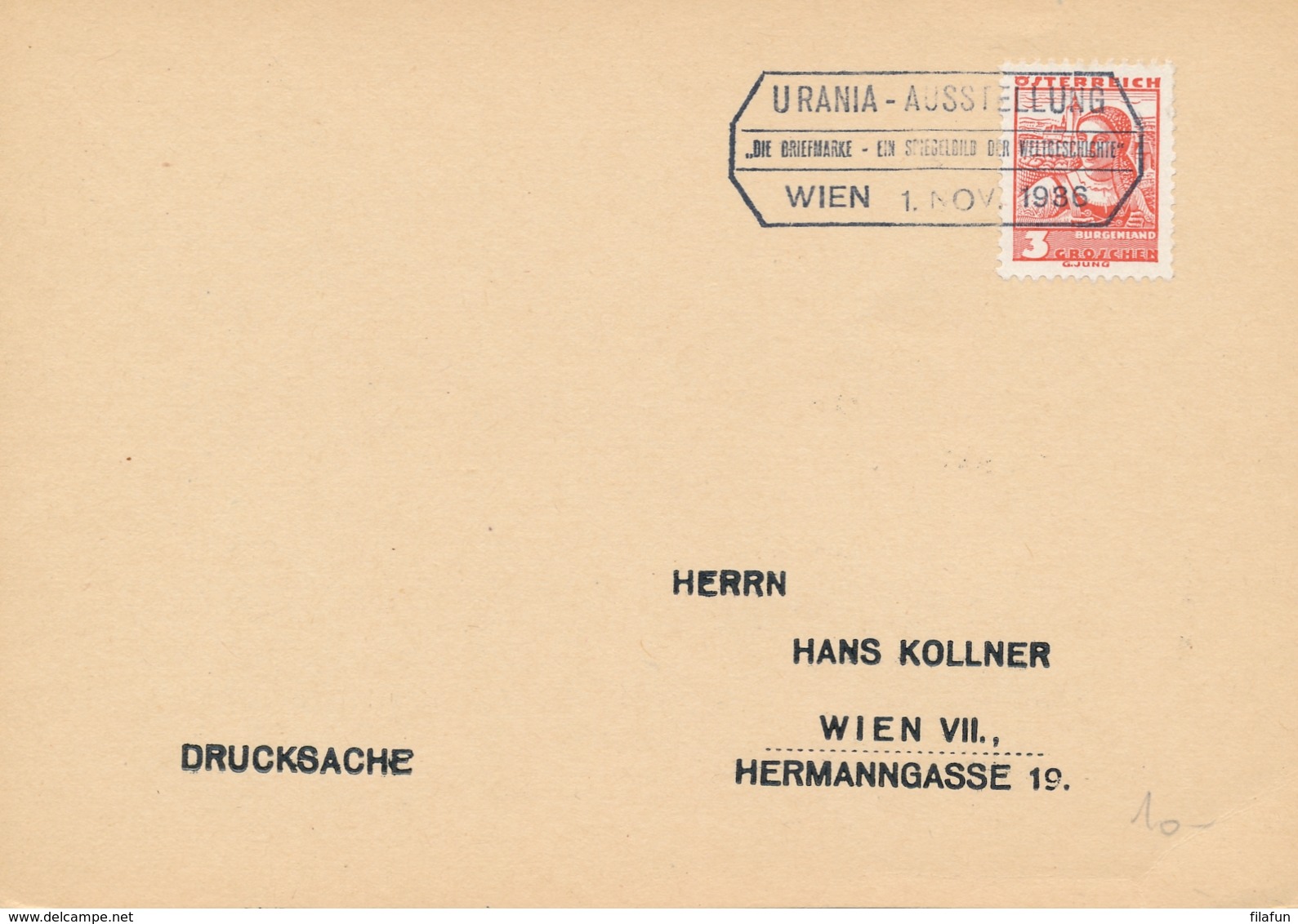 Österreich - 1936 - 2x Special Cancel - Urania Ausstellung & Muttertagsfeier - Brieven En Documenten