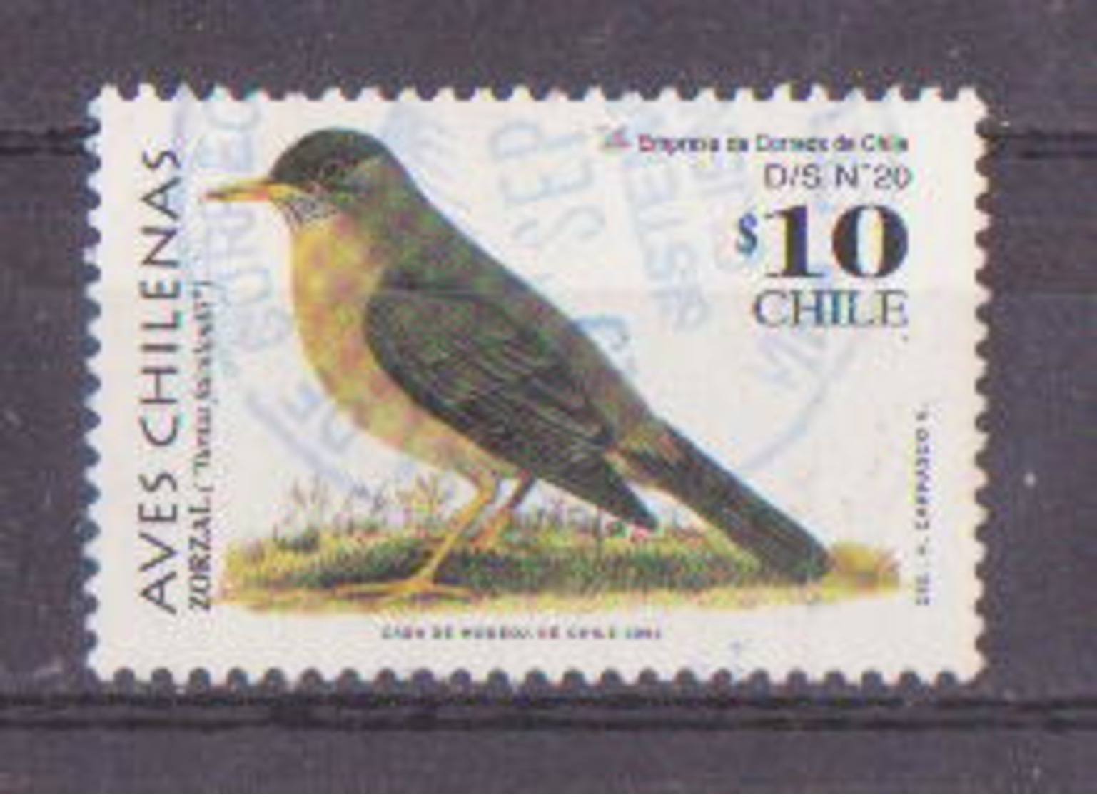 69-232b / CHILE -2002  BIRDS  Mi 2060 O - Chili