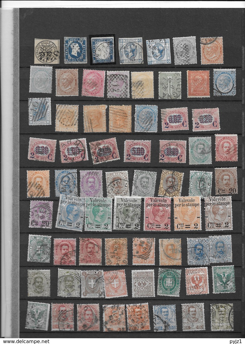 Italy  Collection Mint And Used + Some Colonies And Areas (19 Scans) - Colecciones (sin álbumes)