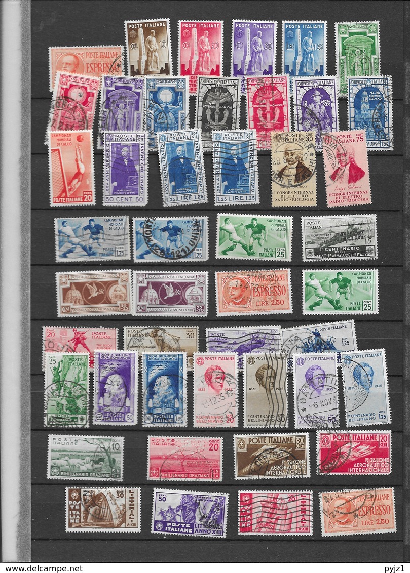 Italy  collection mint and used + some colonies and areas (19 scans)