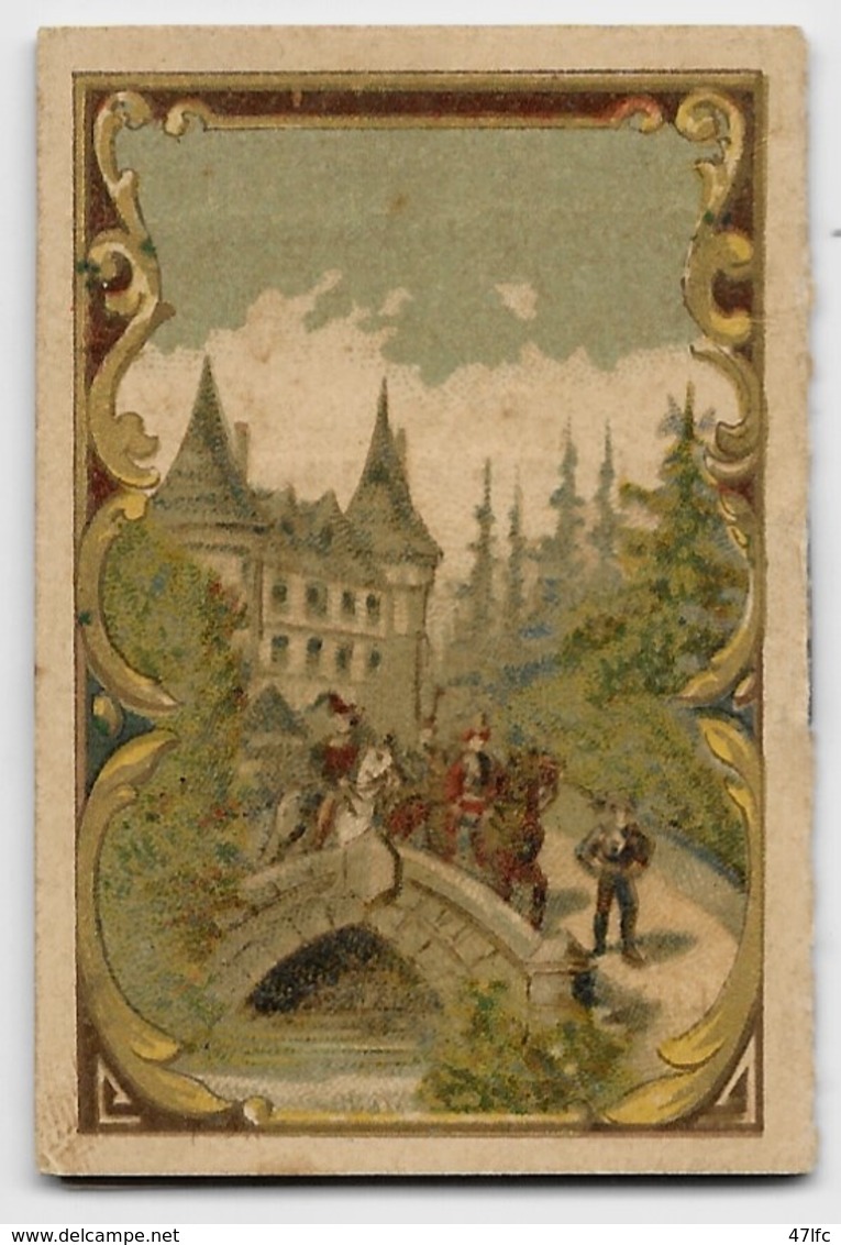 Petit Calendrier Publicitaire "à La Source Des Rubans, Bordeaux" - Année 1890 - 6,3 X 4,2 Cm - TBE - Autres & Non Classés