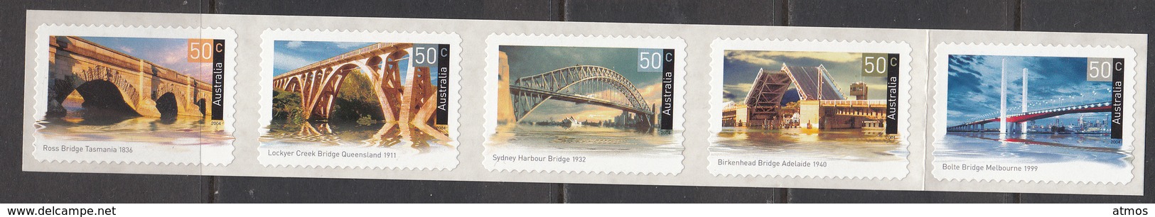 Australia MNH Michel Nr 2292/96 From 2004 / Catw 5.00 EUR - Ongebruikt