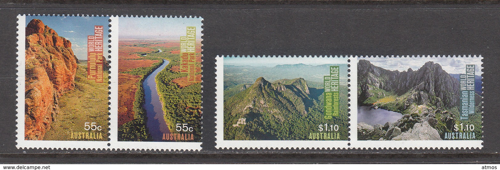 Australia MNH Michel Nr 3386/89 From 2010 / Catw 6.60 EUR - Ungebraucht