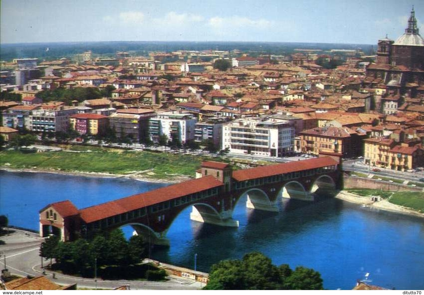 Pavia - Ponte Coperto Sul Ticino - Formato Grande Non Viaggiata – E 10 - Pavia