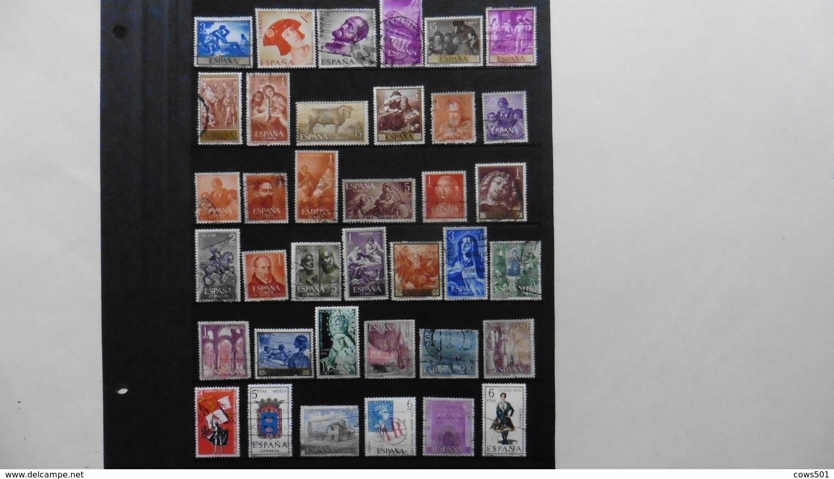 Espagne :  37 Timbres Oblitérés - Collections