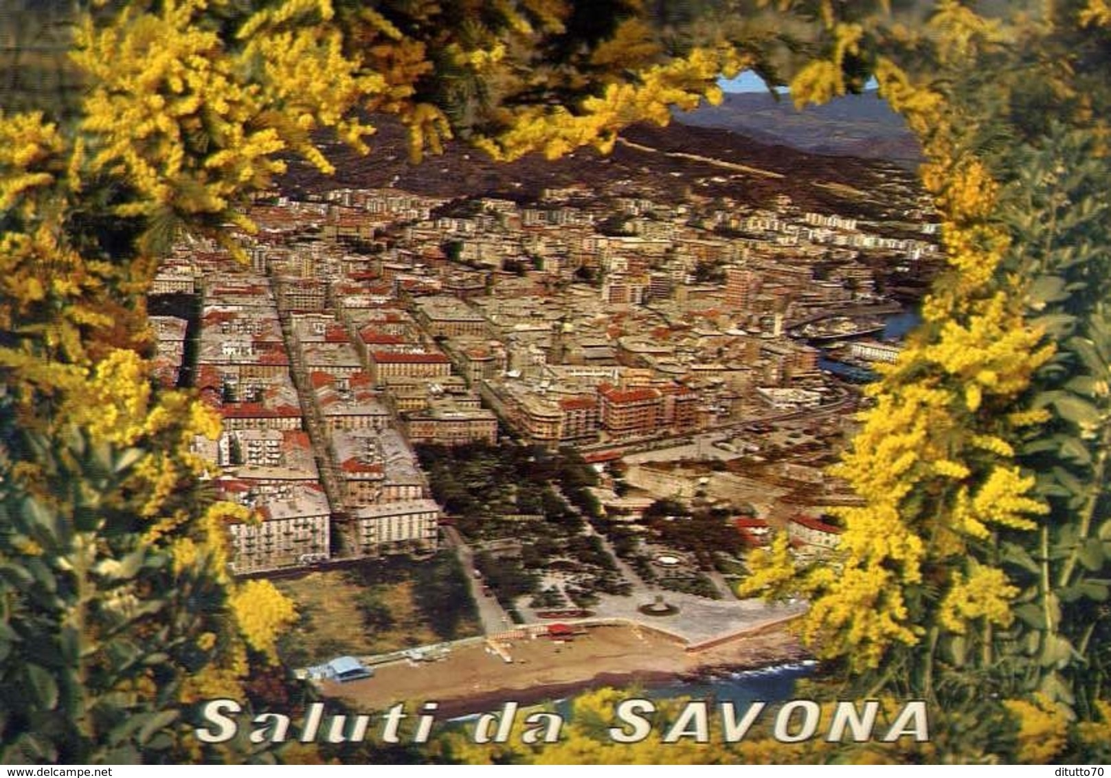 Saluti Da Savona - Veduta Aerea - Formato Grande Viaggiata – E 10 - Savona