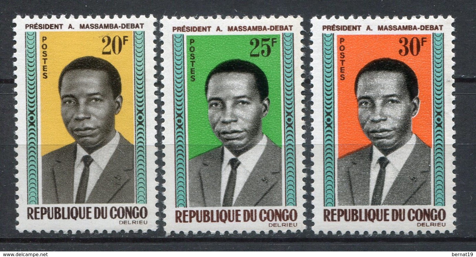 Congo Fr 1965. Yvert 172-74 ** MNH. - Nuevas/fijasellos