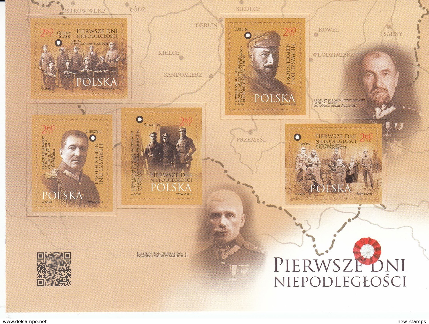 Poland 2018 First Days Of Independence SS MNH - Neufs