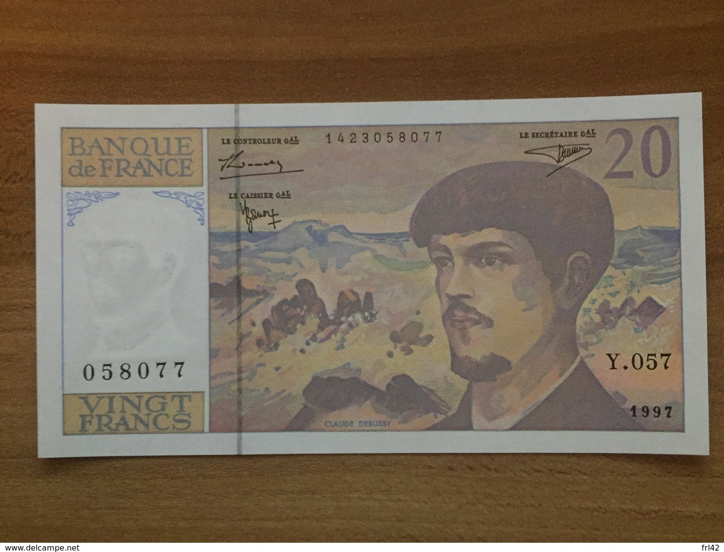 Billet 20 Francs DEBUSSY 1997 - Y.057 Neuf Non Plié - 20 F 1980-1997 ''Debussy''