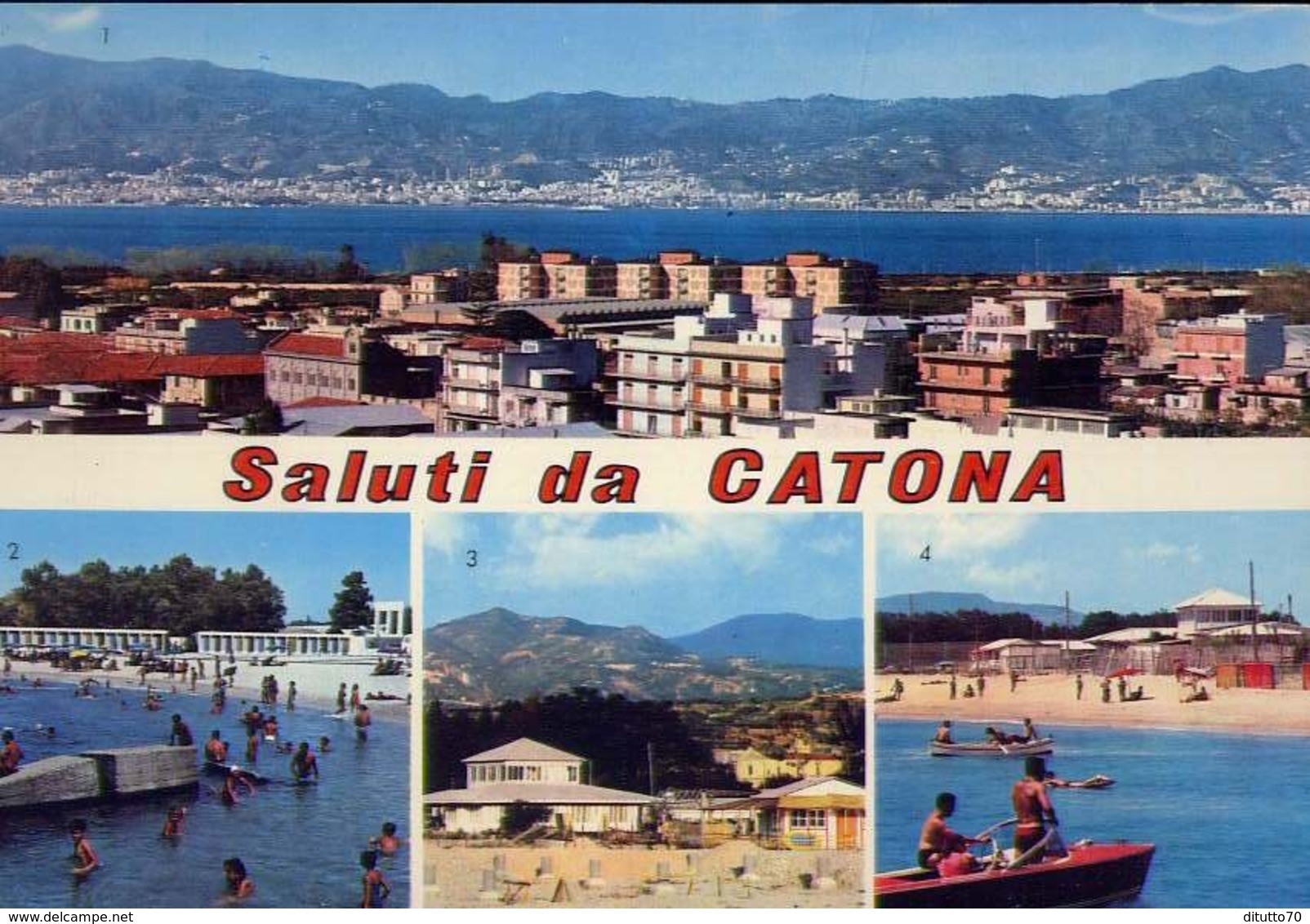 Saluti Da Catona - Formato Grande Non Viaggiata – E 10 - Reggio Calabria