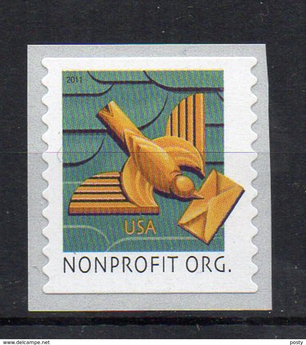 ETATS-UNIS - UNITED STATES - 2011 - NONPROFIT ORG. - ART DECO - OISEAUX - BIRDS - - Coils & Coil Singles