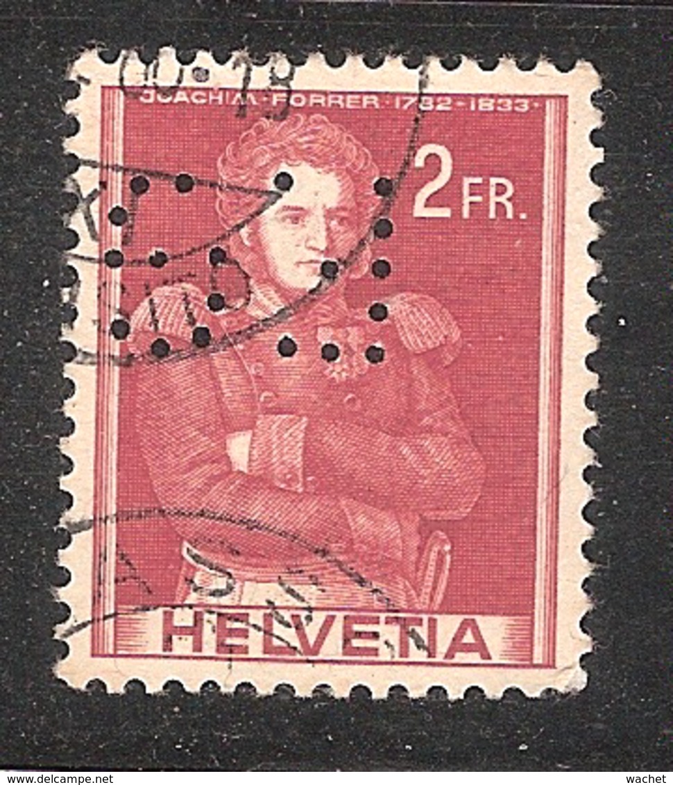 Perfin/perforé/lochung Switzerland No 379 1941 Historical Representation   Perfin F.G Gondrand Frères - Gezähnt (perforiert)