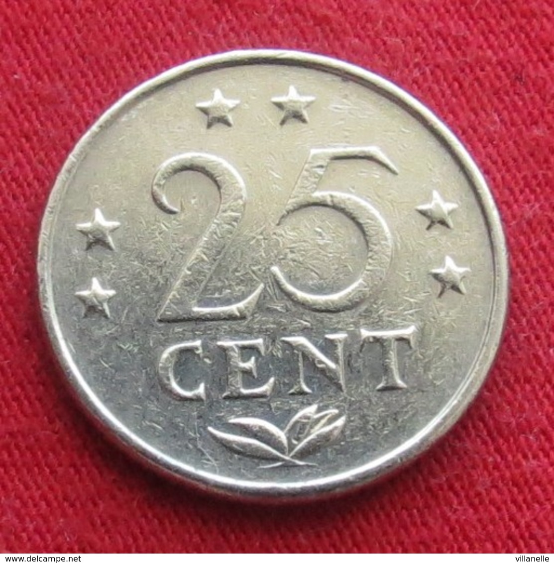 Netherlands Antilles 25 Cents 1980 KM# 11  Antillen Antilhas Antille Antillas - Nederlandse Antillen