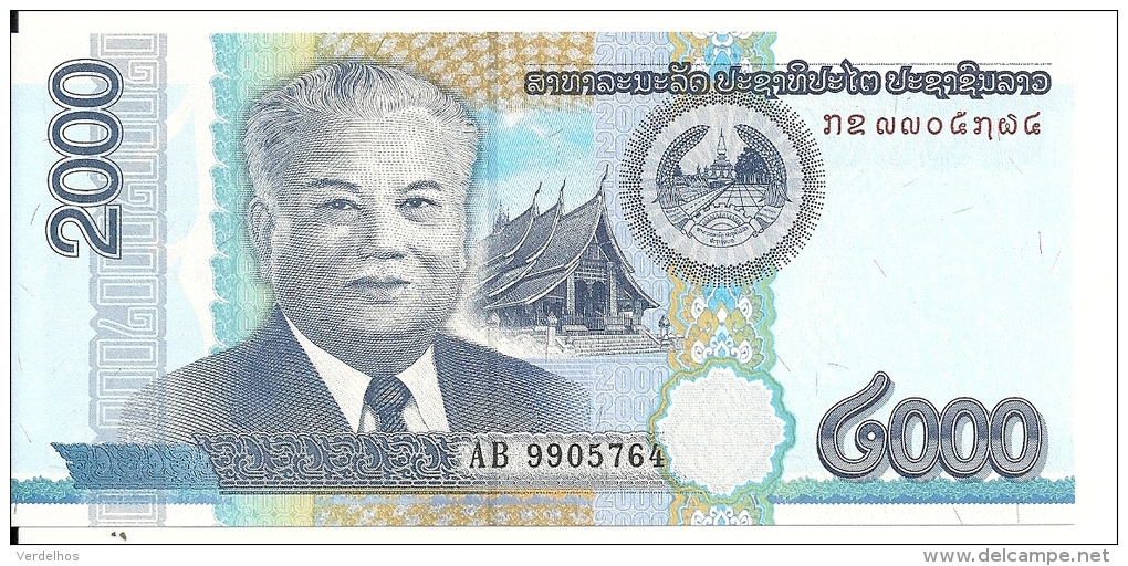 LAOS 2000 KIP 2011 UNC P 41 - Laos