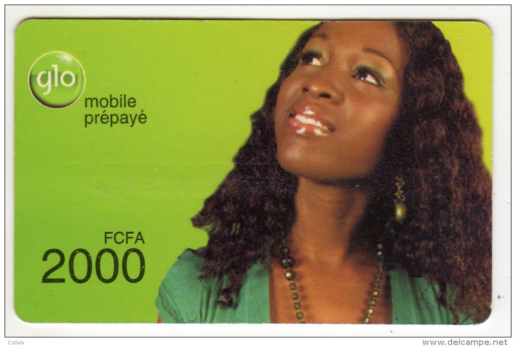 BENIN Prepayé GLO 2000 FCFA Date 15/10/2011 - Bénin