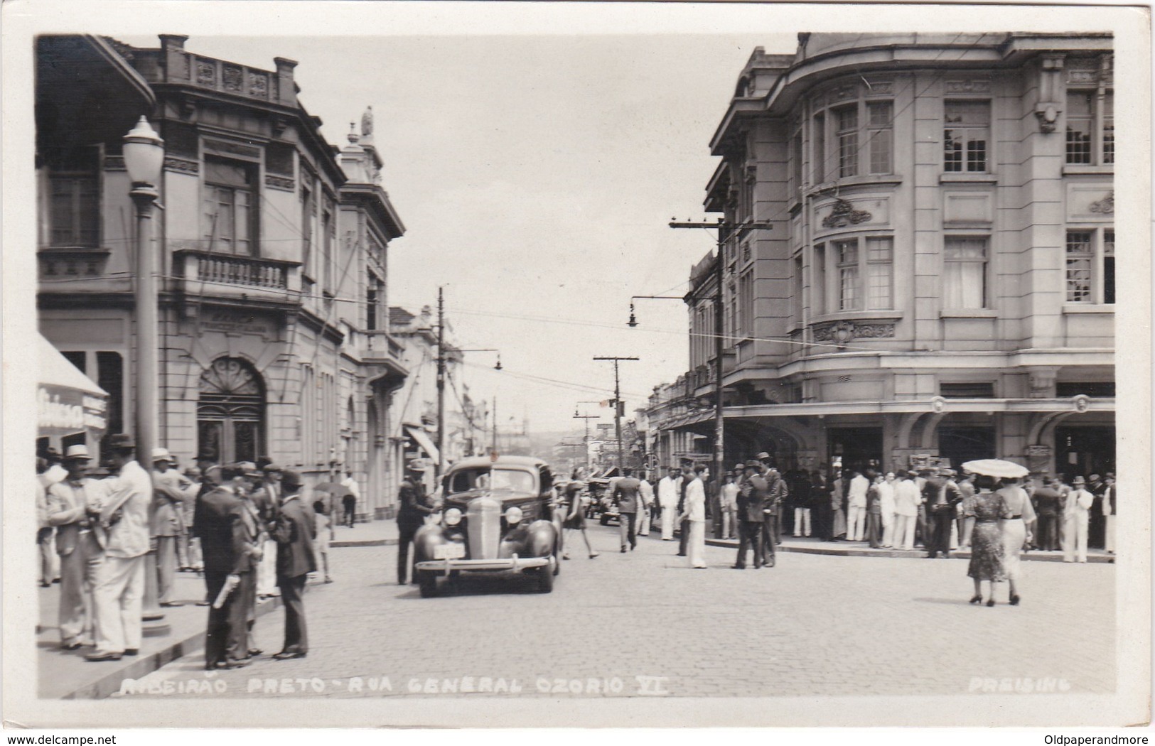 RPPC BRASIL BRAZIL - RIBEIRÃO PRETO - RUA GENERAL OSORIO ( WESSEL ) - São Paulo