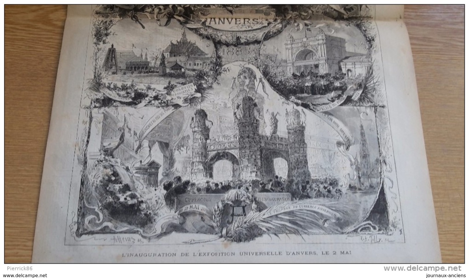 1885 EXPOSITION UNIVERSELLE D'ANVERS  - L'ÉCHO DU NORD - 1850 - 1899