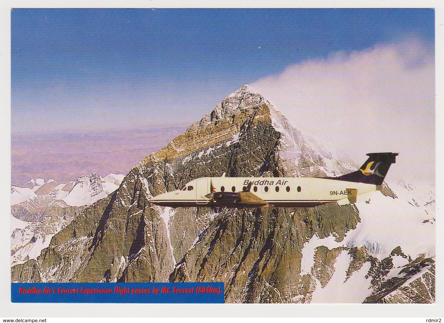 1176/ BUDDHA AIR, Nepal, Beech 1900D.- Mt. Everest.- Official Postcard Of Company.- Non écrite. Unused. Non Scritta. - 1946-....: Era Moderna