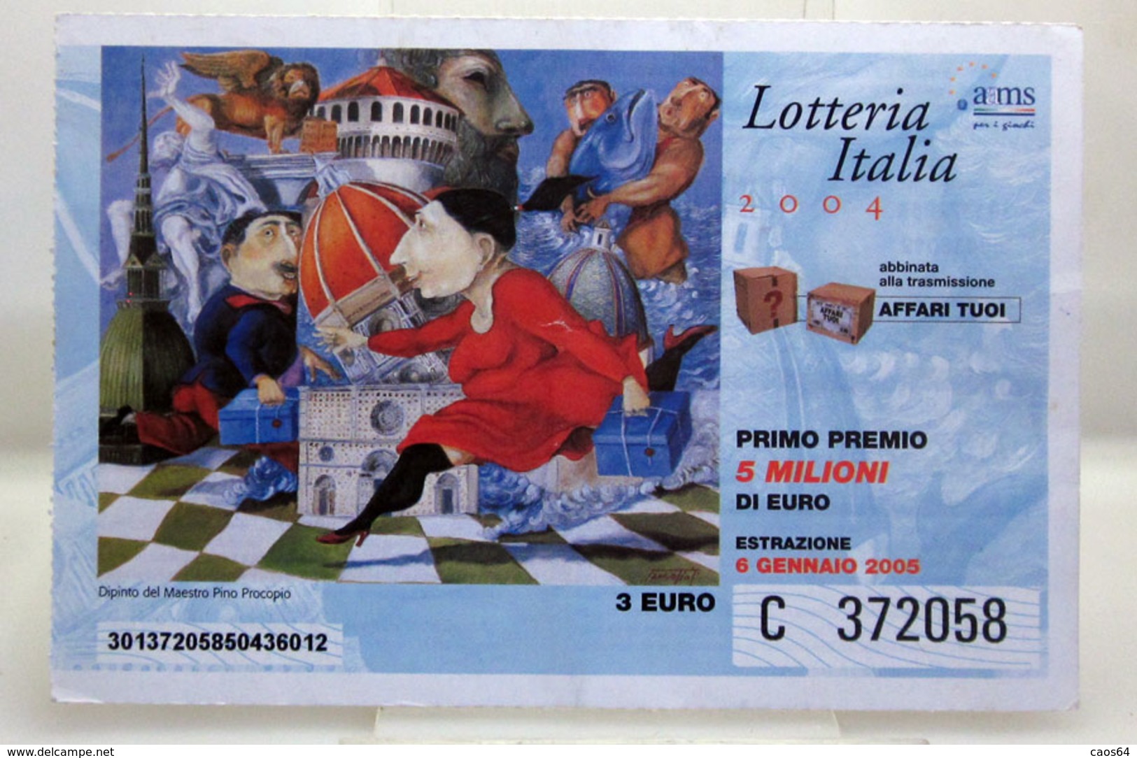 LOTTERIA ITALIA 2005 - Biglietti Della Lotteria