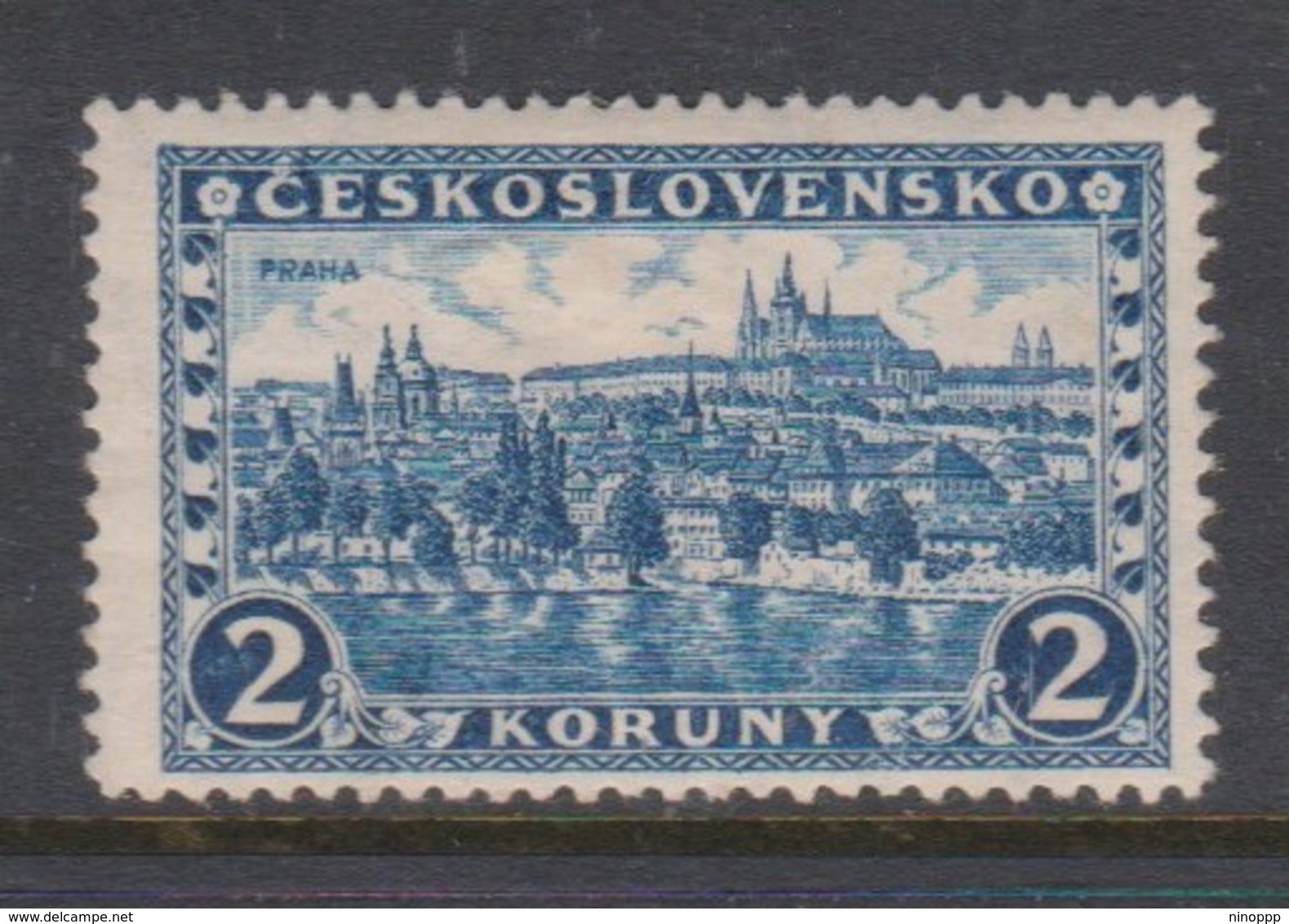 Czechoslovakia SG 263 1926 Hradcany At Prague 2k Blue,mint Hinged - Gebraucht