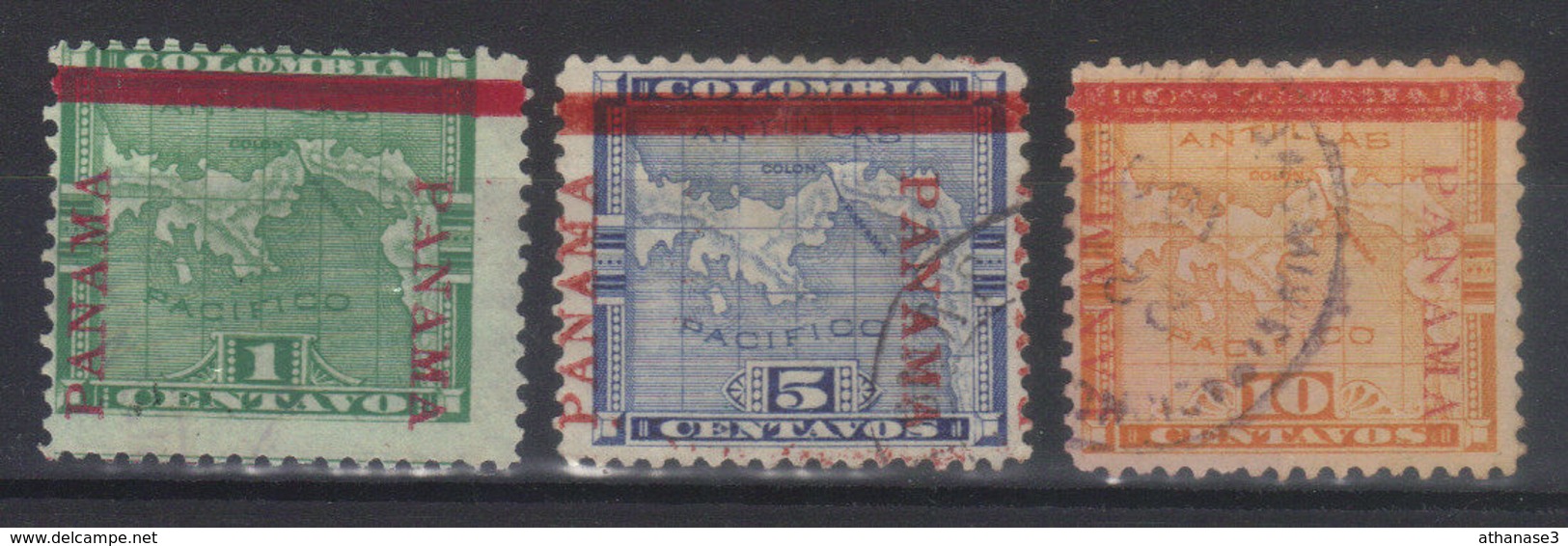 PANAMA  N°s 13*15,16  (1903) - Panama