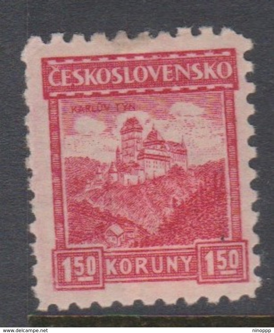 Czechoslovakia SG 271 1926 Karlstein Castle,1k.50 Red,mint Hinged - Used Stamps