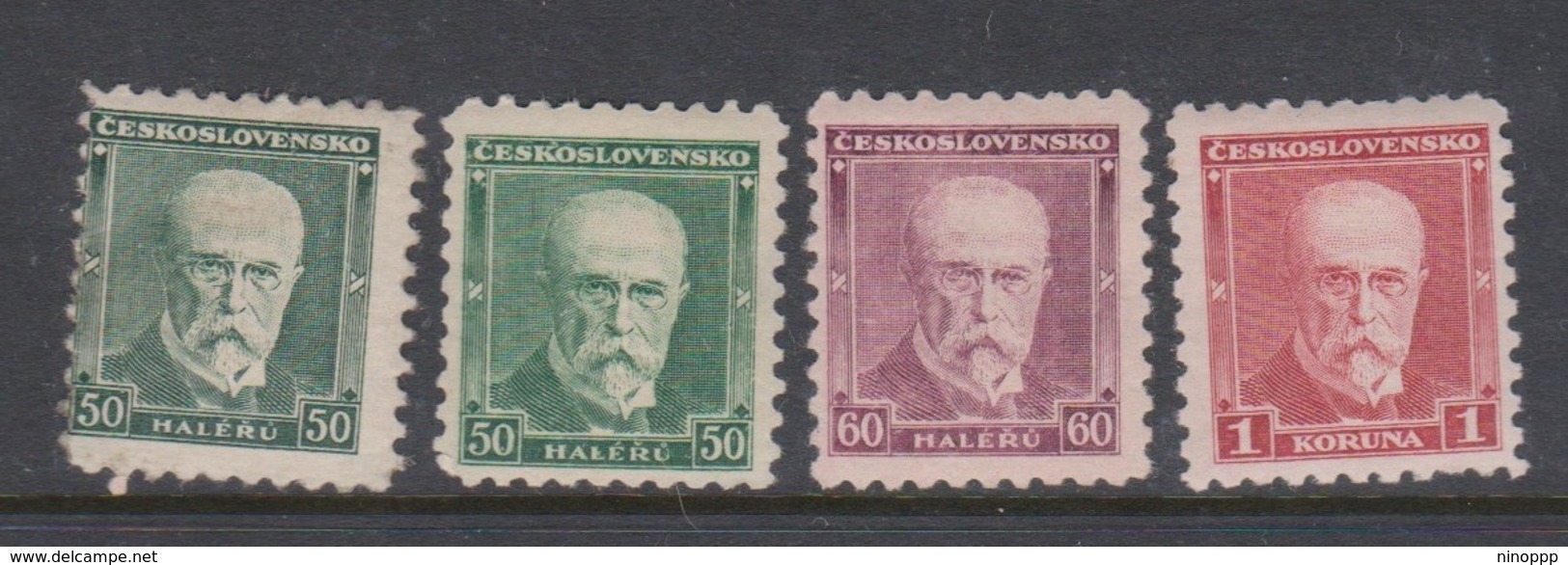 Czechoslovakia SG 302-304 1930 President Masaryk,mint Hinged - Used Stamps
