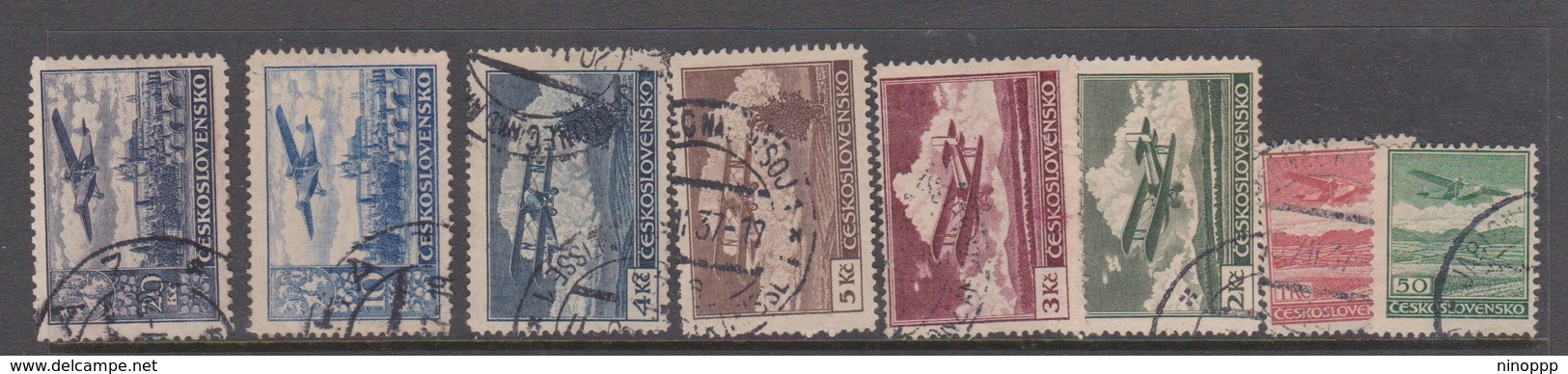 Czechoslovakia SG 309-316a 1930 Air Mail.used - Used Stamps