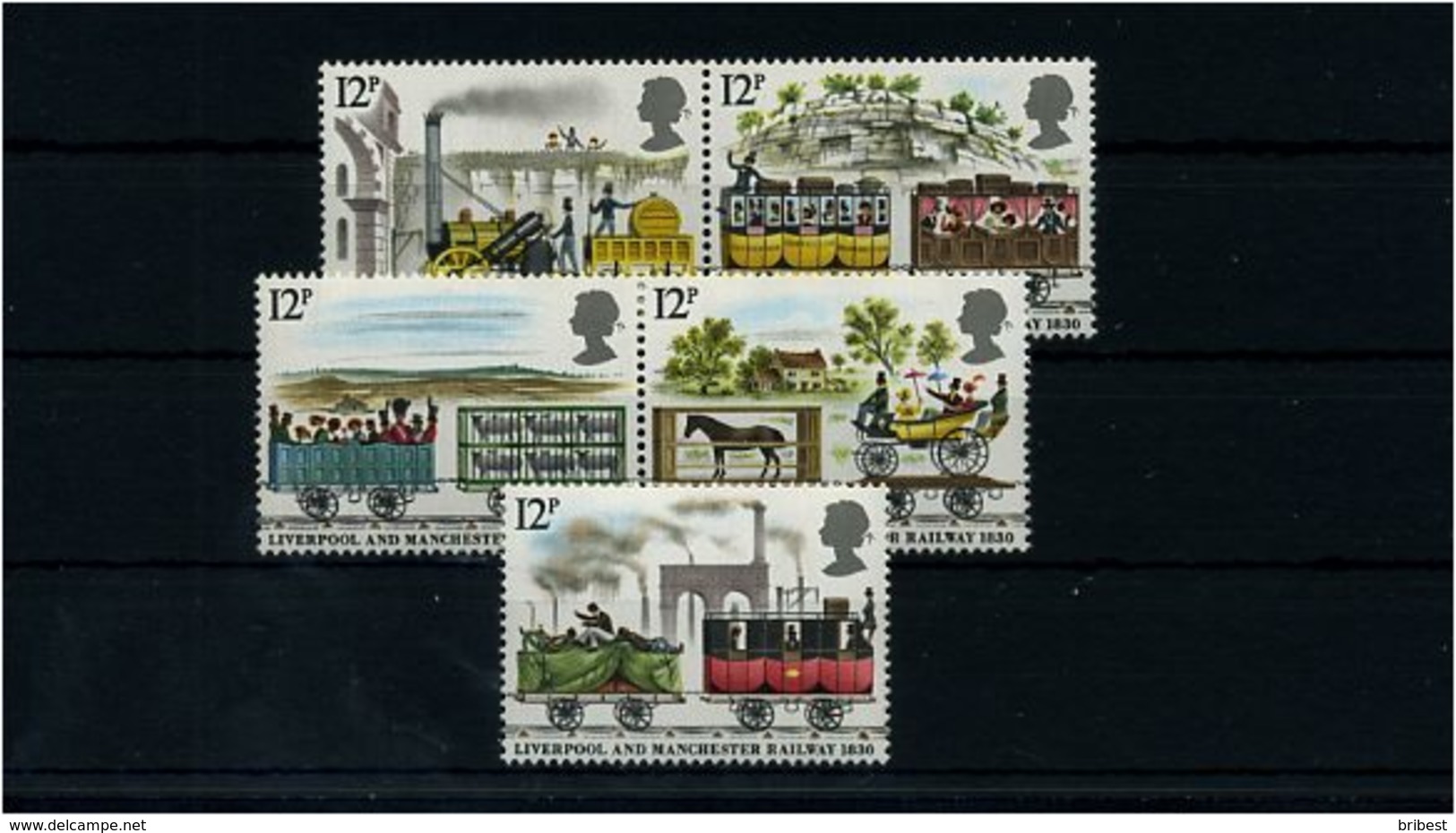 GB Motivsatz: EISENBAHN Postfrisch (71351) - Trains