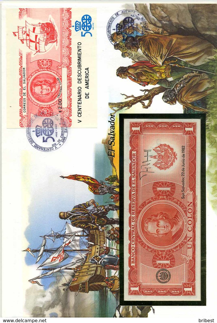 EL SALVADOR 1992 Banknotenbrief Gestempelt (700861) - Münzen