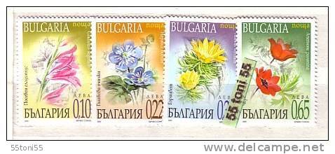 Bulgaria / Bulgarie 2000 Flora: Spring Flowers 4v.- MNH - Neufs