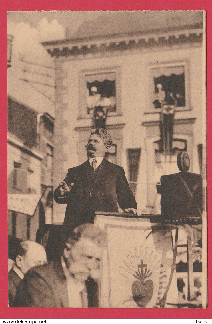 Binche - Congrès Eucharistique ... Discours De M. Le Dépité Sinzot ( Voir Verso ) - Binche