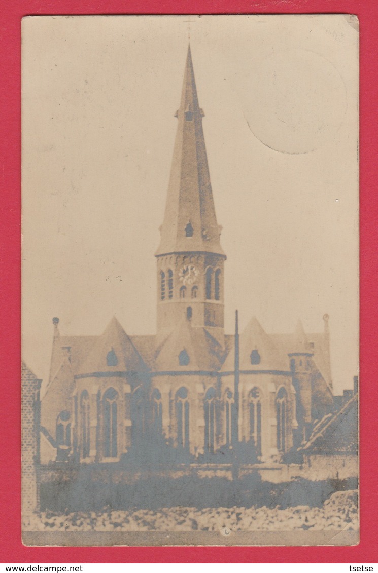 Koekelare - De Kerk ... Fotokaart - 1919 ( Voir Verso ) - Koekelare