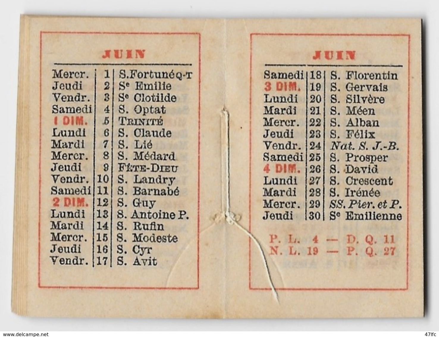 Petit Calendrier Publicitaire "BOISSIER Confiseur, 7 Bd. Des Capucines Paris" - Année 1898 - 4,5 X 3 Cm - TBE - Chocolat