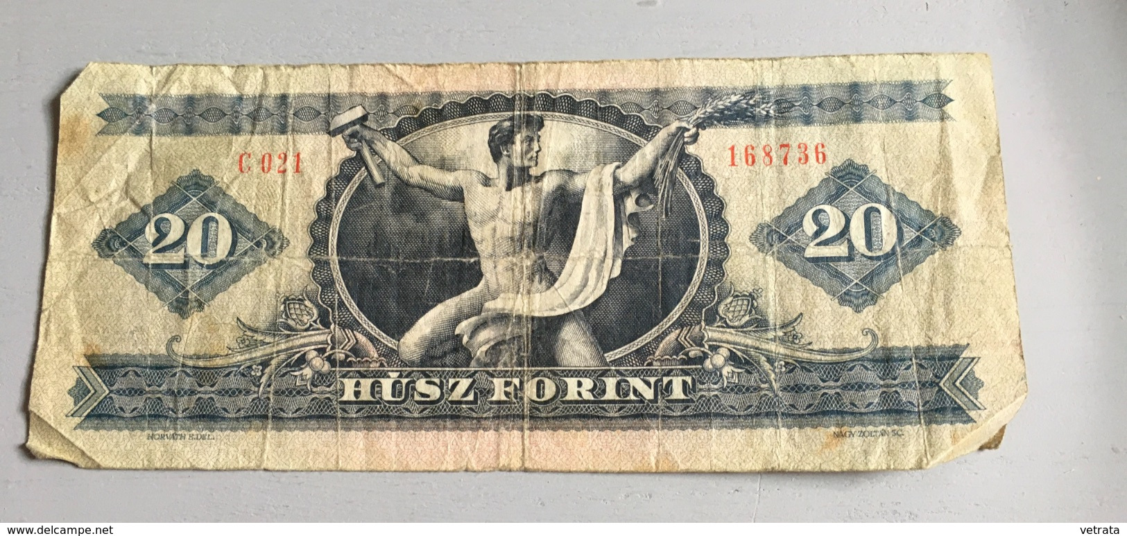 Billet HONGRIE :  20 Forint 1975 (C 021) Froissé - Hongrie