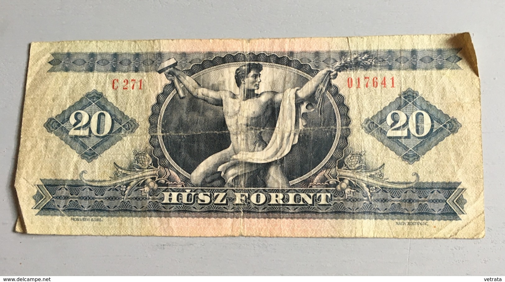 Billet HONGRIE :  20 Forint 1975 (C 271) Froissé - Hongrie