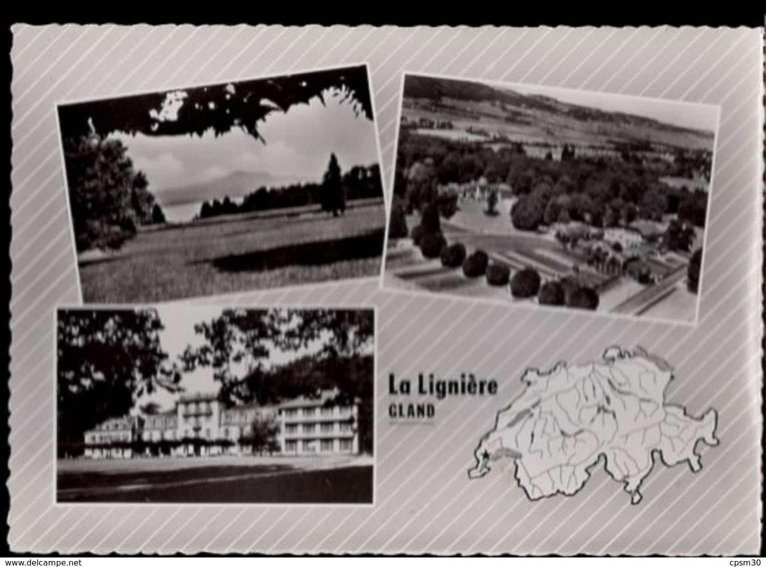 CP Suisse - LA LIGNIERE - GLAND Près Nyon - N° CMS31 - Noir Et Blanc, Non Voyagé - Gland