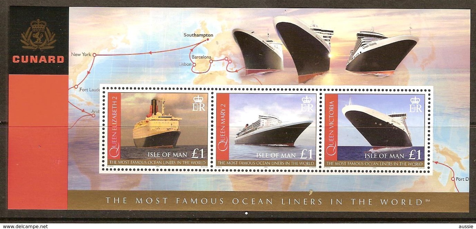 Île De Man  2008 Yvertnr. Bloc 69 *** MNH Cote 14 Euro Bateaux Boten Ships - Isle Of Man