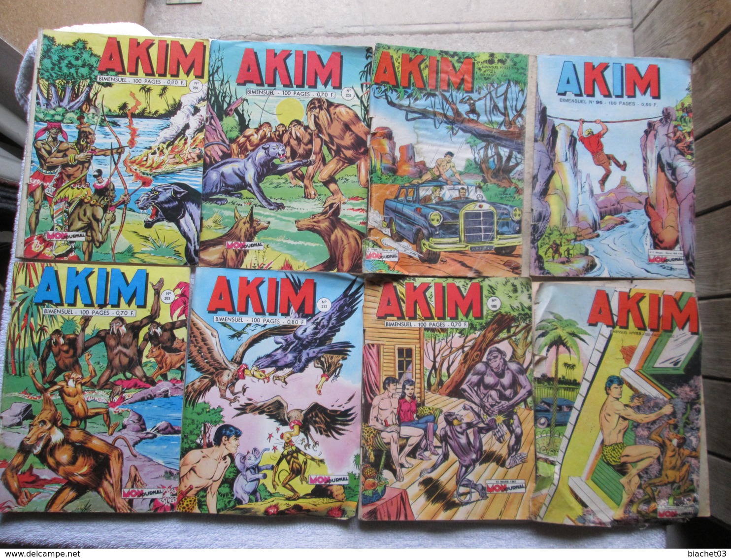 Lot De 8 Bd De ( Akim ) - Autre Magazines