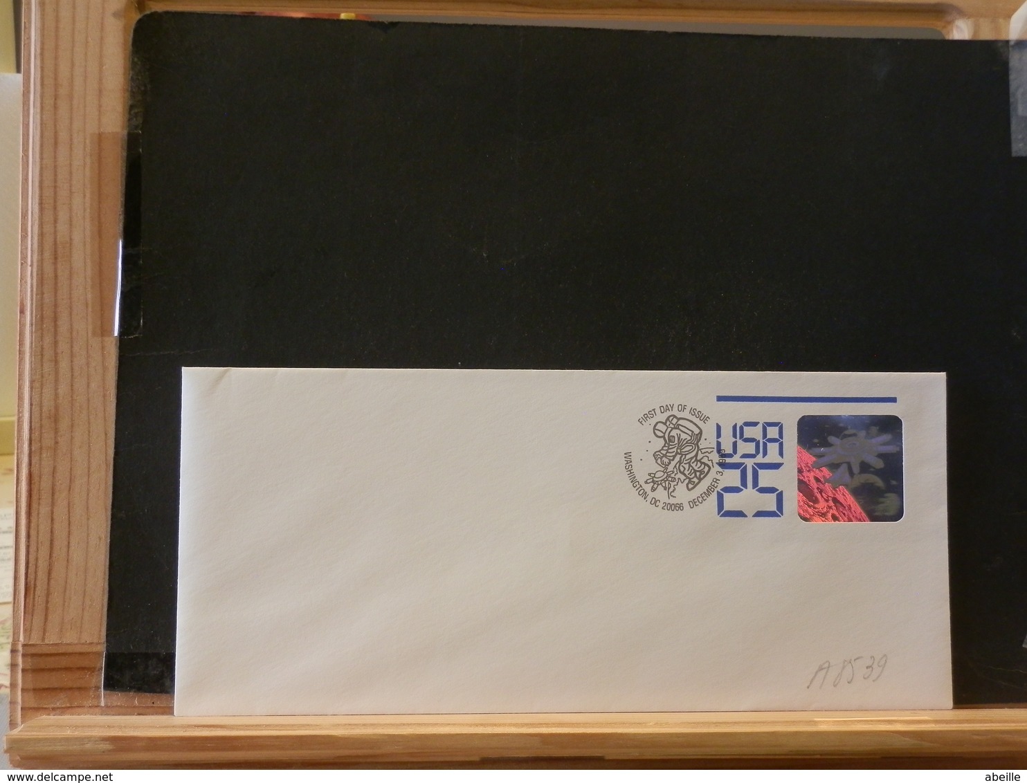 A8539  ENVELOPPE USA - Hologrammes