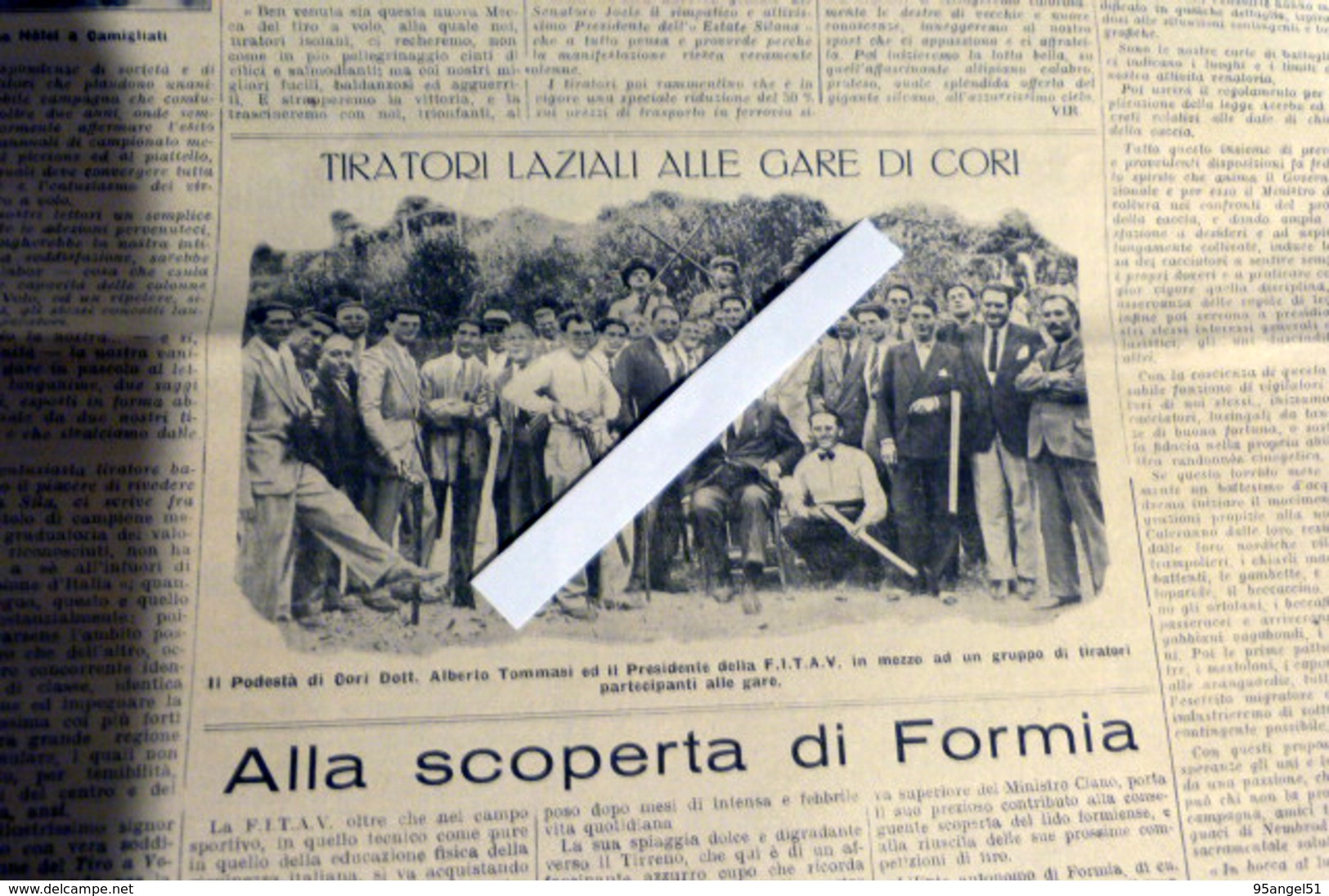 IL TIRO A VOLO GIORNALE FED. TIRO CON ARMI DA CACCIA N° 31 DEL 5 AGOSTO 1931 (CORI, CAMIGLIATI SILA, FORMIA, RICCIONE) - Sport